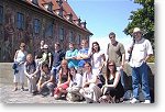 Kursteilnehmer vom Sprachinstitut TREFFPUNKT bei Stadtrundgang in Bamberg